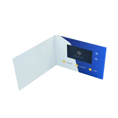 7 inch LCD video brochure with custom print design for video mailing marketing