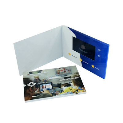 7 inch LCD video brochure with custom print design for video mailing marketing