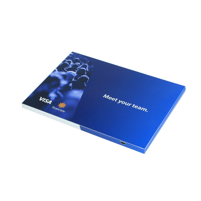 7 inch LCD video brochure with custom print design for video mailing marketing