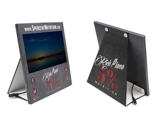 10 inch high resolution video pop display,video micro shelf talker POS display for stores