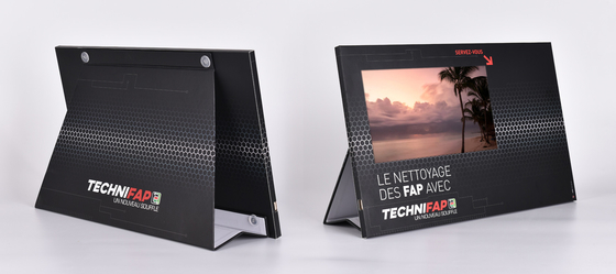 7/10 inch LCD Point of sale video display,custom print LCD advertising screen with motion sensor
