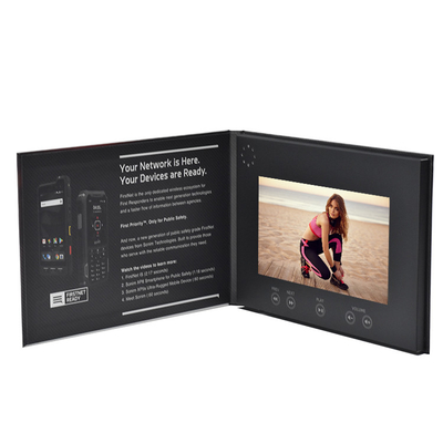 Digital lcd marketing displays book with 2.4&quot;2.8&quot;4.3&quot;5&quot;7&quot;9&quot;10 inch LCD Screen Video Brochure Book Custom Quality Print