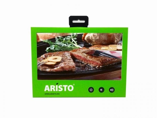 battery powered LCD video player,7 inch video shelf talker display with video play loop function