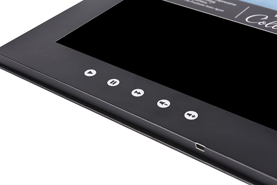 Hard cover video flyer marketing 10 inch LCD video book for event invitation card