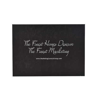 Hard cover video flyer marketing 10 inch LCD video book for event invitation card