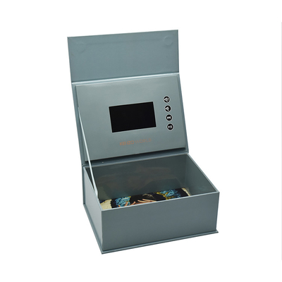 custom design print LCD video presentation box,LCD video display box video package marketing