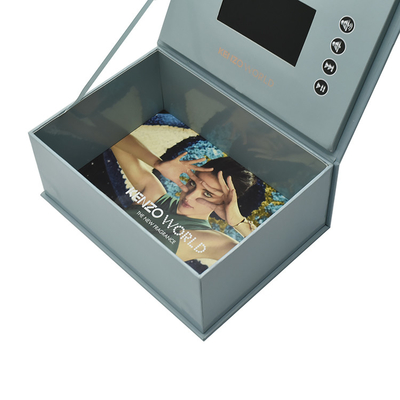 custom design print LCD video presentation box,LCD video display box video package marketing
