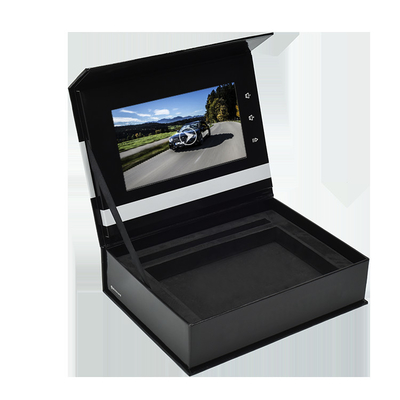 7&quot; HD auto play LCD video box, light-operated or magnet control cardboard LCD video gift box