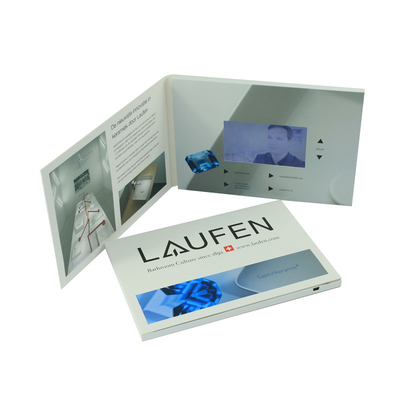 5 inch LCD video brochure LCD video in print technology for pharma marketing