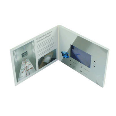 5 inch LCD video brochure LCD video in print technology for pharma marketing