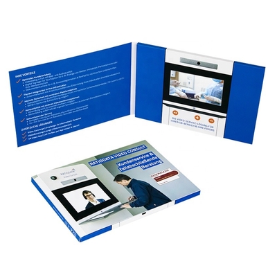 10 inch LCD video brochure promotion, custom print direct mail video player for advertising