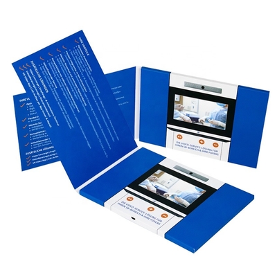 10 inch LCD video brochure promotion, custom print direct mail video player for advertising