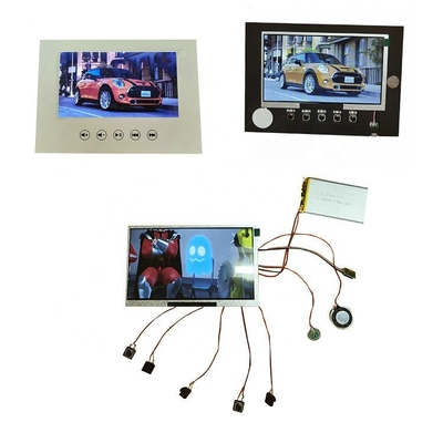 4.3/5/7/10.1 inch screen monitor components, mountable TFT LCD screen video module with buttons and battery