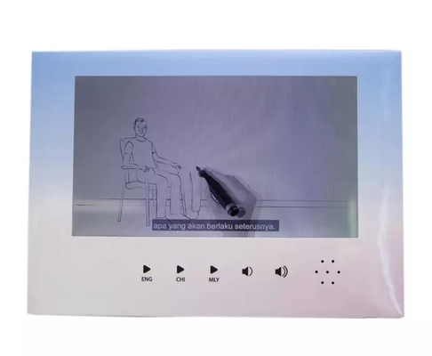 10 inch LCD POS video display stand,LCD video brochure display video calendar