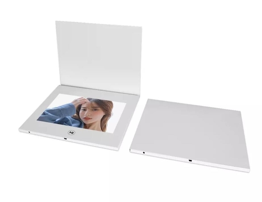 battery operated TFT LCD video display module for plain white video brochure with button control
