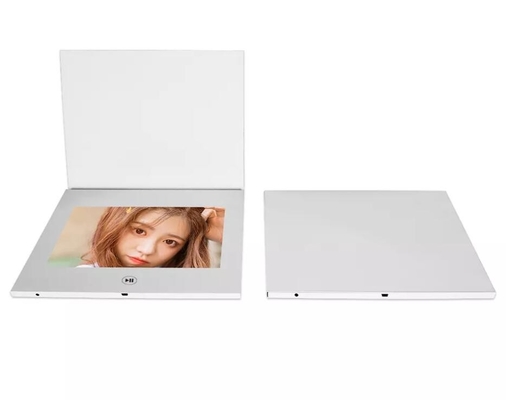 battery operated TFT LCD video display module for plain white video brochure with button control
