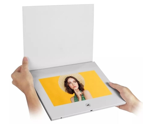 battery operated TFT LCD video display module for plain white video brochure with button control
