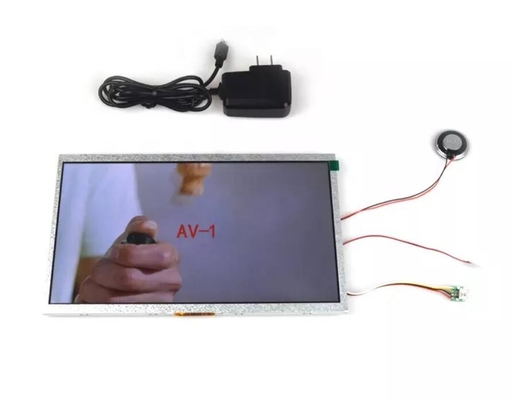 10 inch LCD screen display assembly module kit for POS/POP video display use with battery and button controls