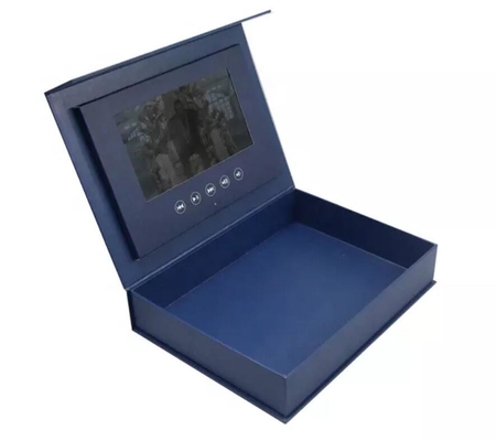 OEM design LCD display video box custom print LCD video gift box with auto play video function