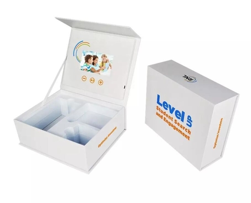 7 inch TFT LCD video display box, custom print design Gift Box with LCD screen