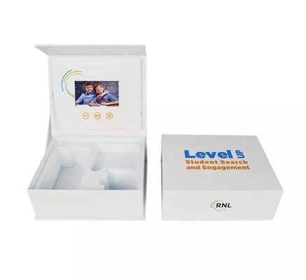 Customized print gift box with tft screen video card digital lcd brochure