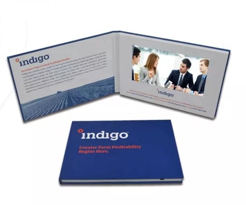 bespoke design print 4.3 inch LCD Video Brochures for Education and Training Employees