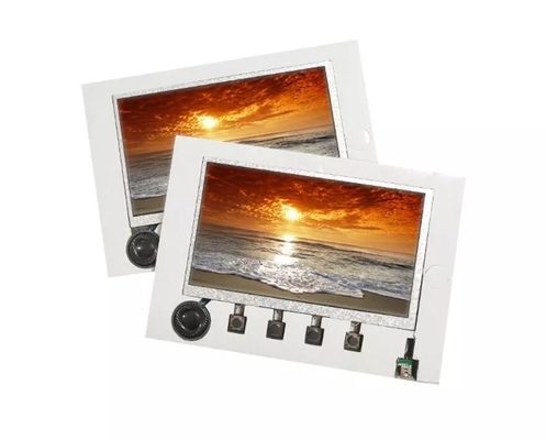 Button activated TFT LCD video module components for retail display fixture