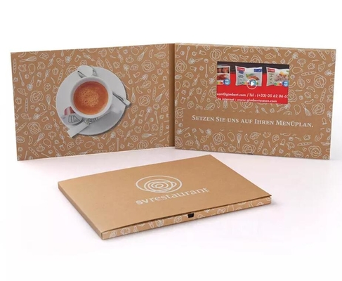 7.0 Inch LCD Advertising brochure Card Video Mailer for Marketing