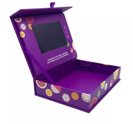 custom print gift box with LCD screen 7 inch/10 inch LCD video box for new product launch