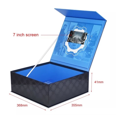 custom print gift box with LCD screen 7 inch/10 inch LCD video box for new product launch