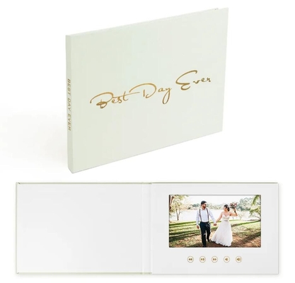 7Inch IPS screen Linen-Bound Digital Video Book Album Wedding Memories Motion Video Book