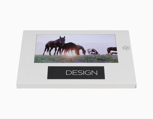 7 inch LCD POP video screen video counter display, custom logo video loop POS video display