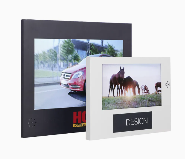 7 inch LCD POP video screen video counter display, custom logo video loop POS video display